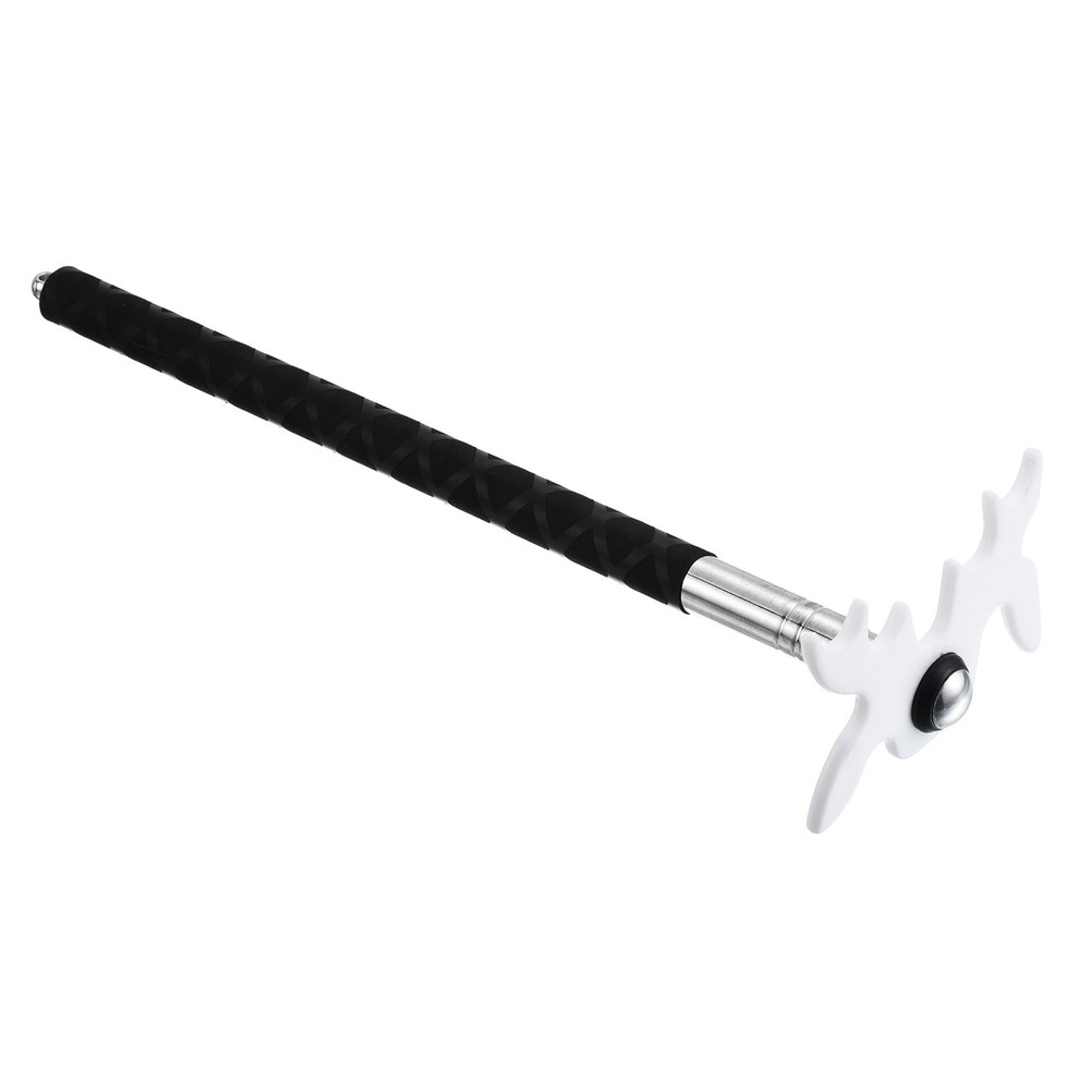 Billiard Stick Bridge Stick, Silicone Handle with Plastic Bridge Head, White