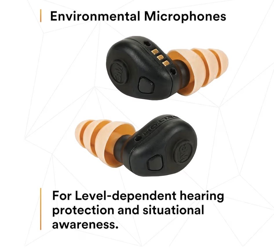 3M Peltor TEP-200 EU Tactical Earplug Black