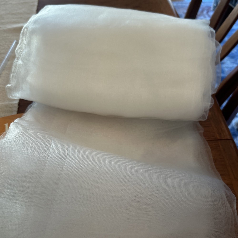 Huge White Fine Netting Mesh 96x180”