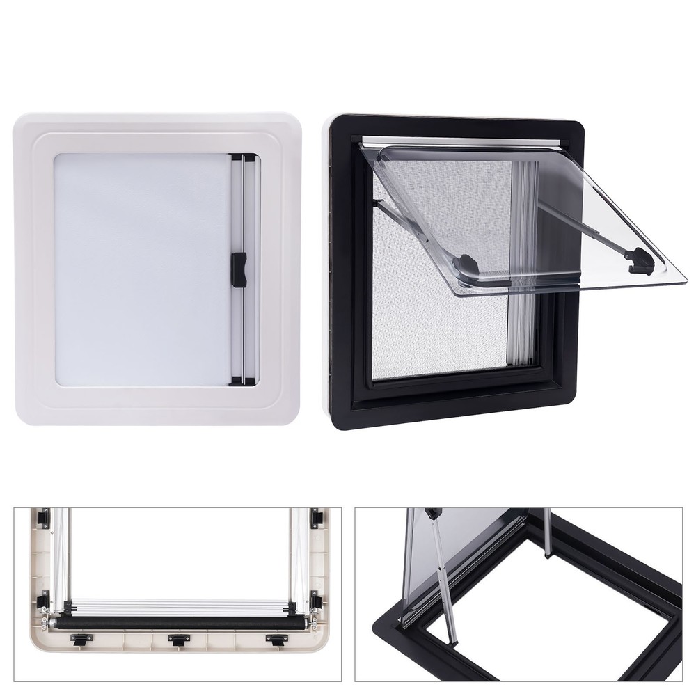 RV Caravan Vent Hatch Hinged Window Extrapolated Ventilation Window for Caravan