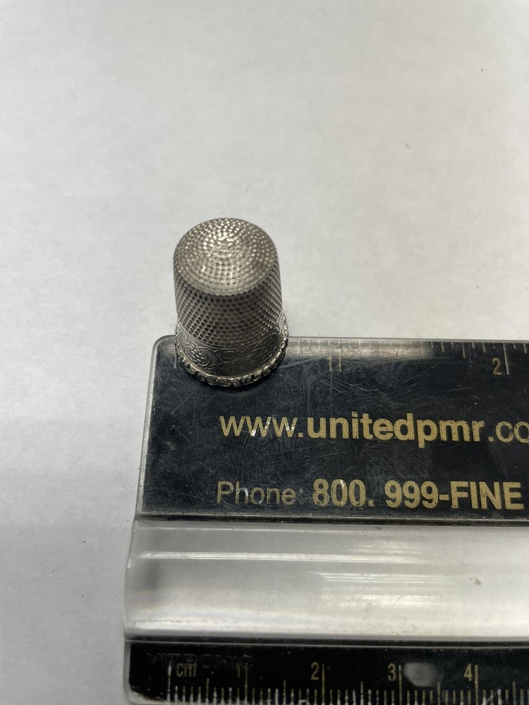 Sterling Silver Thimble For Sewing And Knitting.
