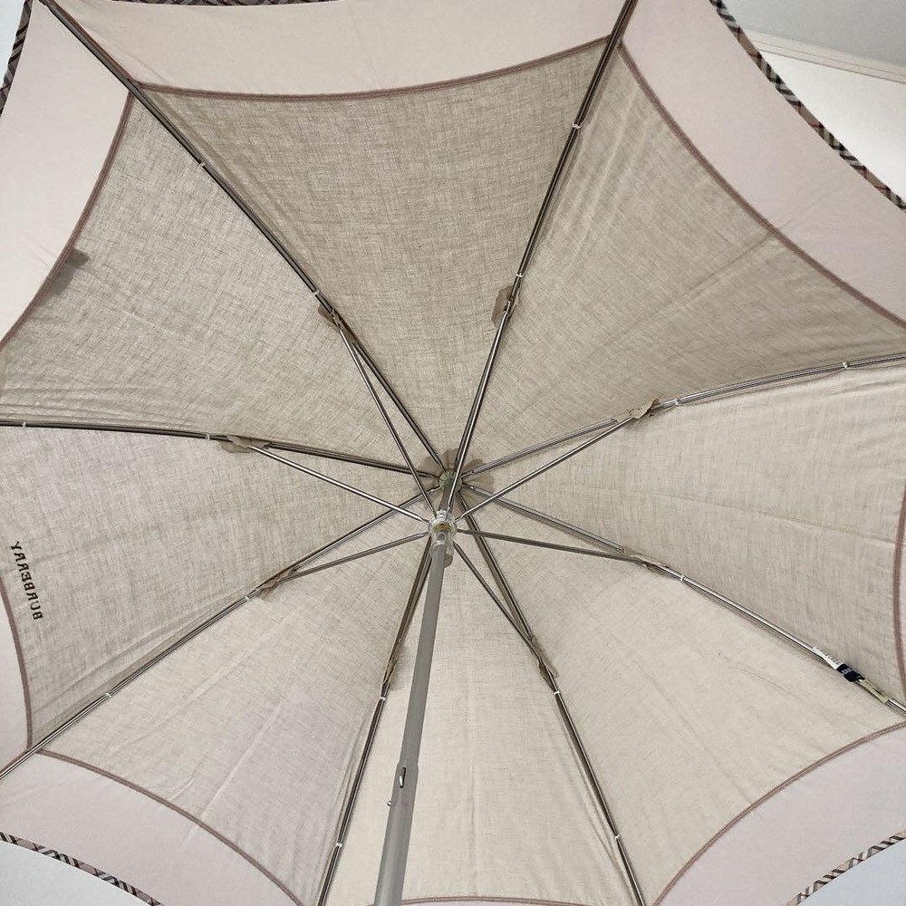 Burberry Parasol Beige UV Protective Umbrella Fully Functional Authentic