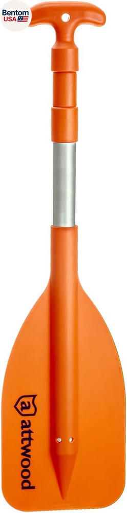 Emergency Telescoping Paddle for Boating, Orange