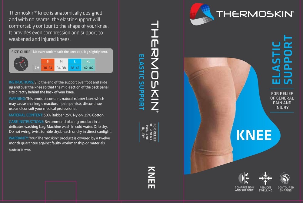 Thermoskin Elastic Knee Support, Beige, Medium