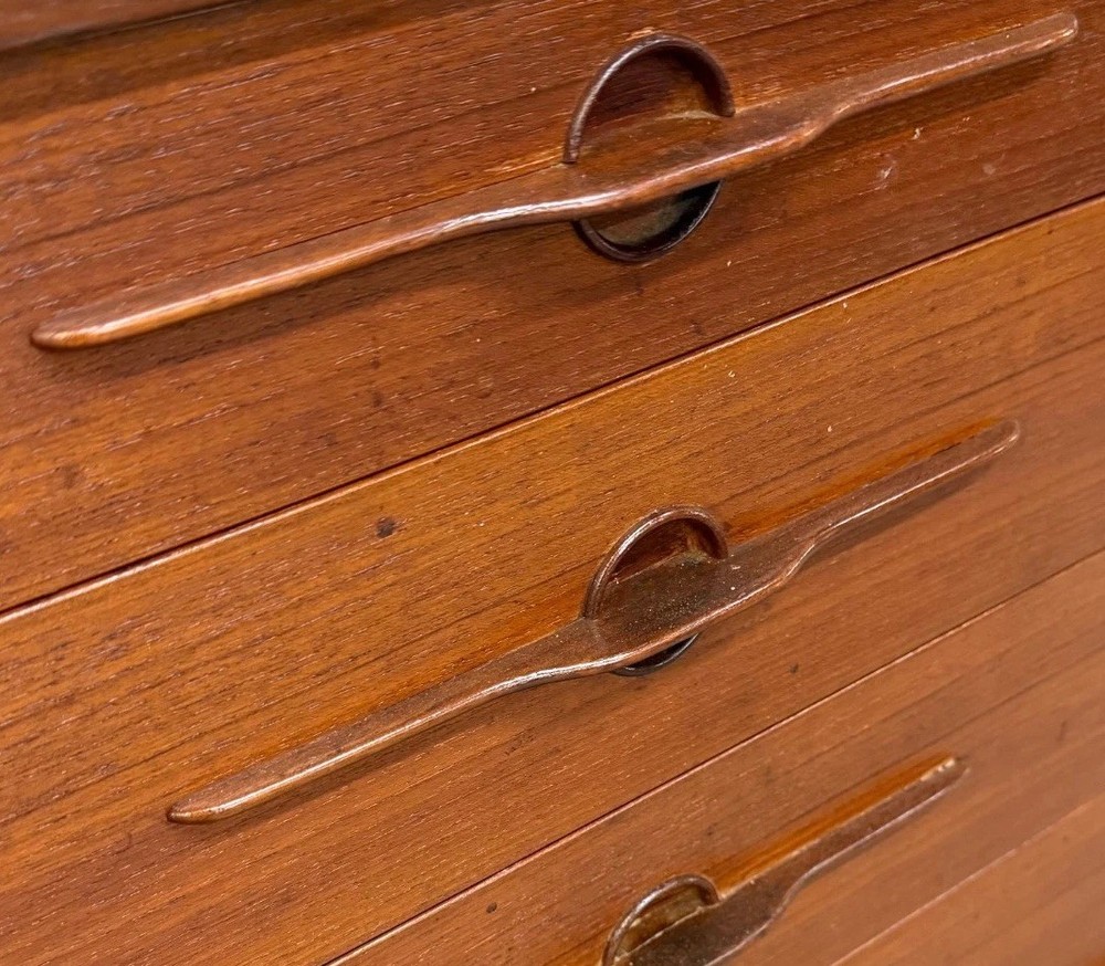 Mid-Century Danish Modern Teak Tambour Sideboard - REFINISHED!
