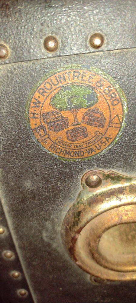 Vintage H.W. Round tree Roller Tray Trunk