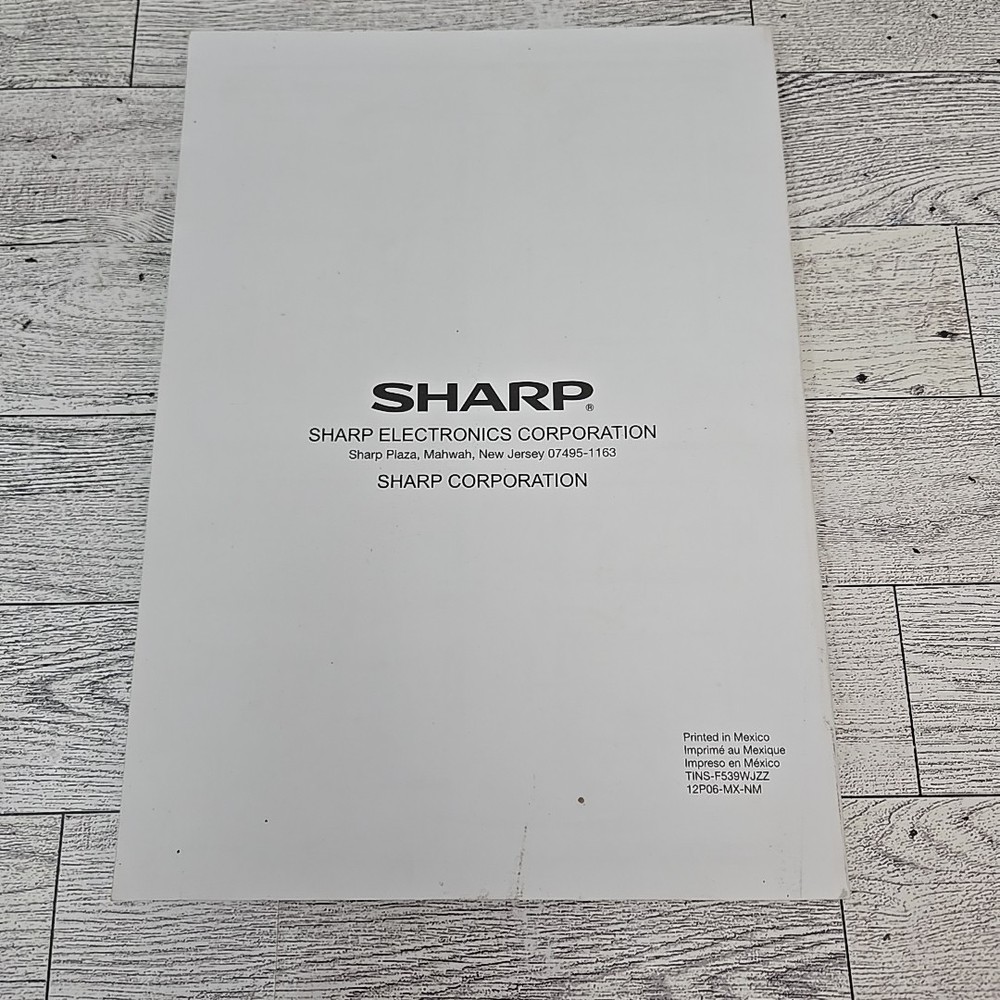 Sharp Aquos Liquid Crystal Television Operation Manual