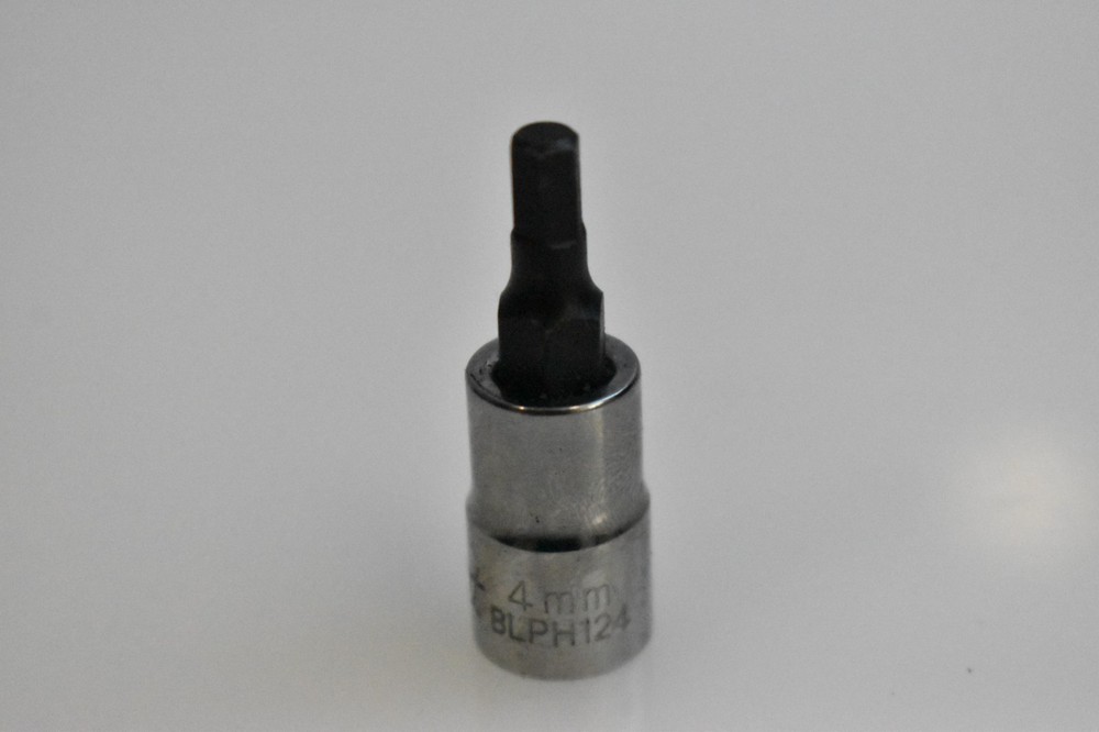 Blue Point Tools BLPH124 4mm Metric Hex Bit Socket Driver 1/4" Drive Chrome