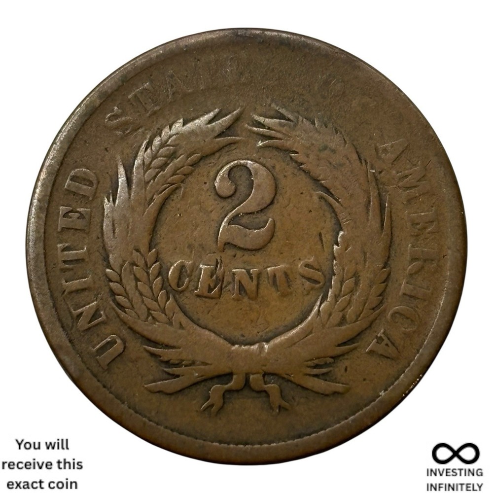 1865 2 Cent Piece X-892