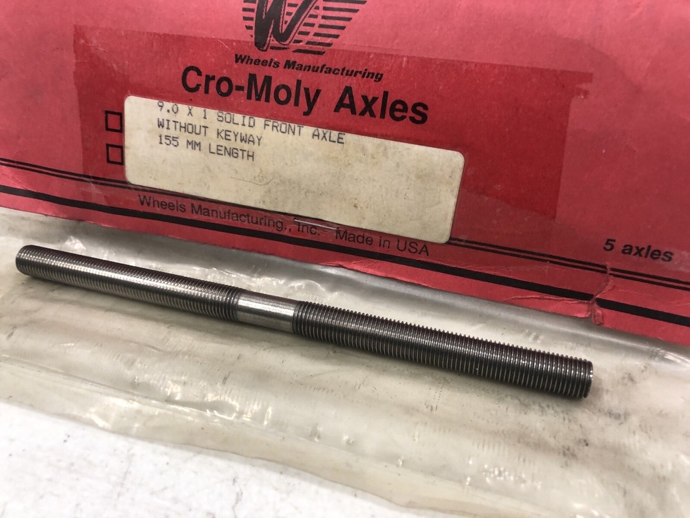 Wheels Manufacturing Cro Moly Axle 9x1 Solid Front 155mm Axle