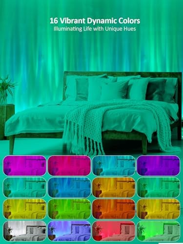 RGBW Dynamic Wave Wall Light, Ocean Wave Projector Light 39.4 Inch Multicolor