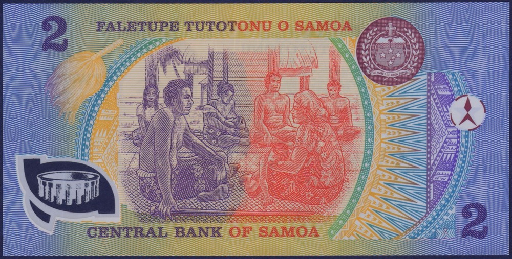 SAMOA - P31e - 2 Tala - Prefix AAN - POLYMER - UNC