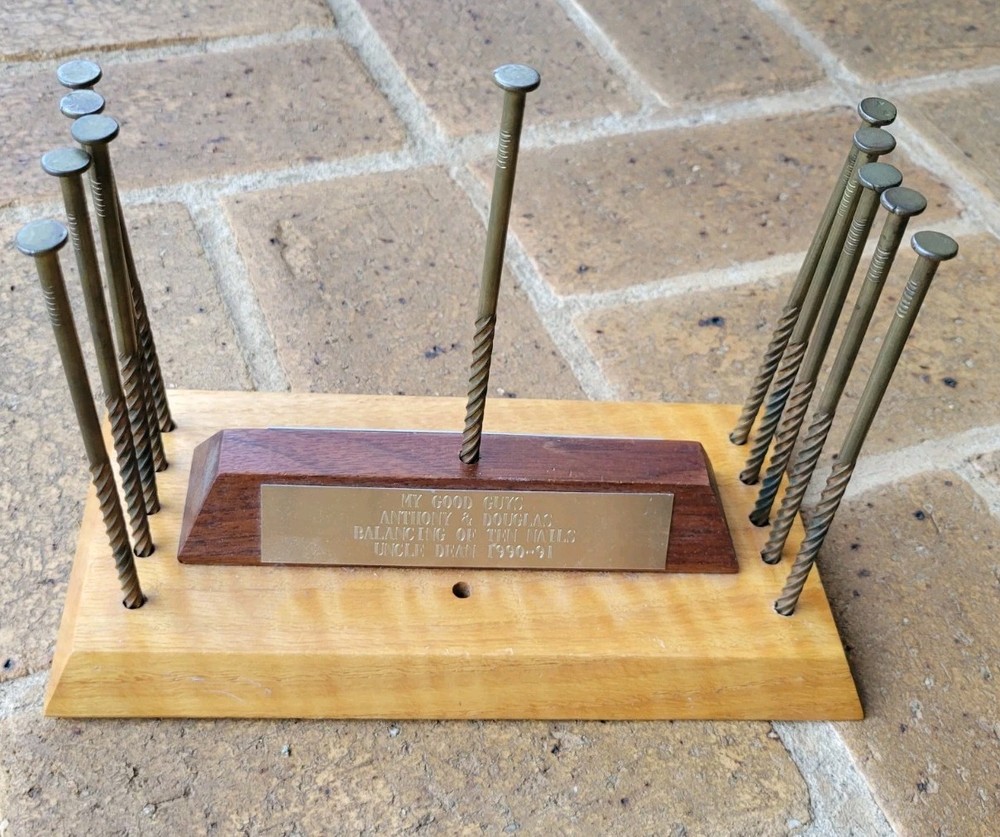 GILLIGAN'S ISLAND ~ BRIDGE NAILS ~ UNIVERSAL STUDIOS ~ ON PRESENTATION STAND!