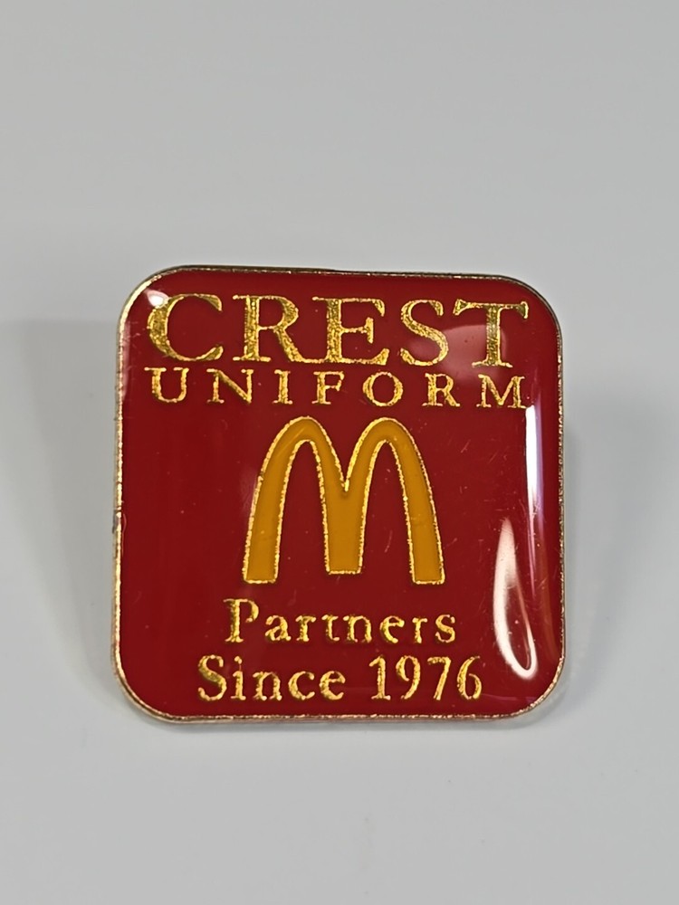 Crest Uniform McDonalds Partners Since 1976 Lapel Pin