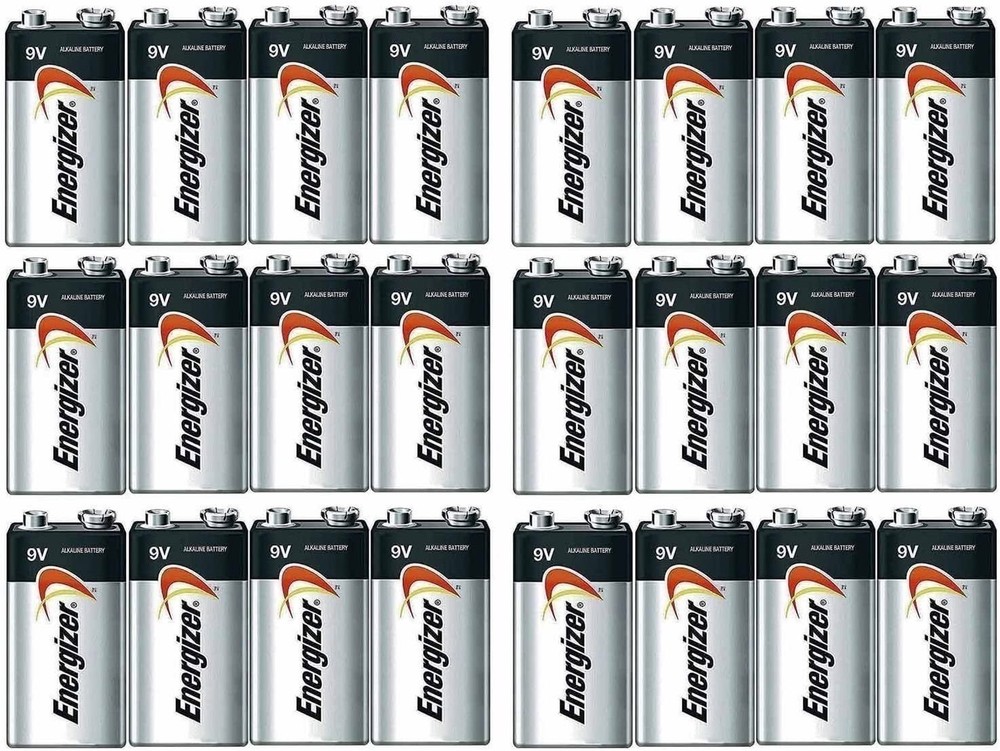 Energizer Max Alkaline 9 Volt, 24 Pack