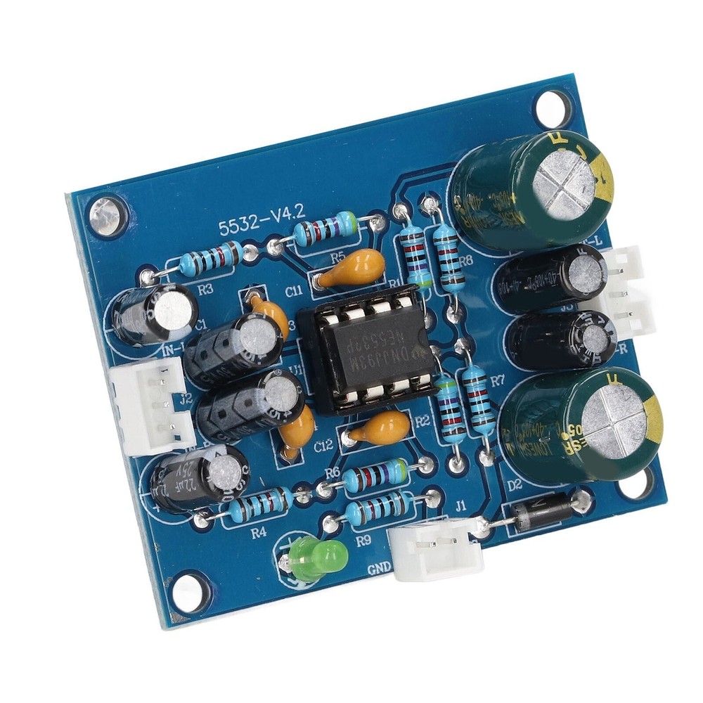 Preamp Module Audio Preamplifier Board NE5532 Chip Accessory Part