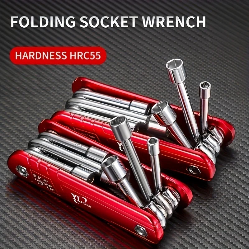 Portable Folding Socket Wrench Set Multifunction Household Tool Kit