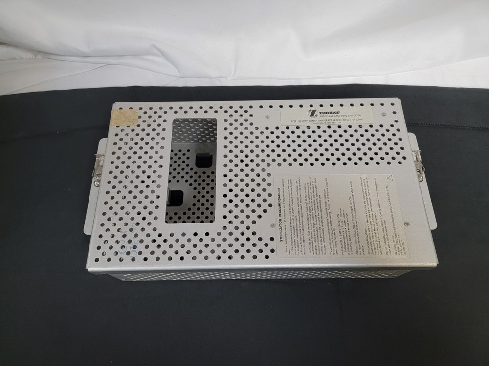 Zimmer Skin Graft Mesher Sterilization Case (Empty)