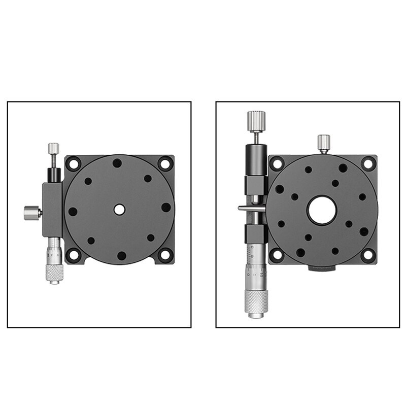 R Axis Rotary Sliding Table Manual Adjust Displacement Platform360 º Angle Dial