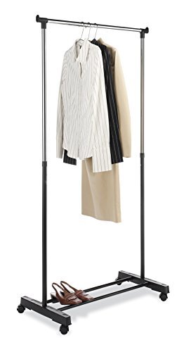 Organizador de ropa con perchero con ruedas ajustable