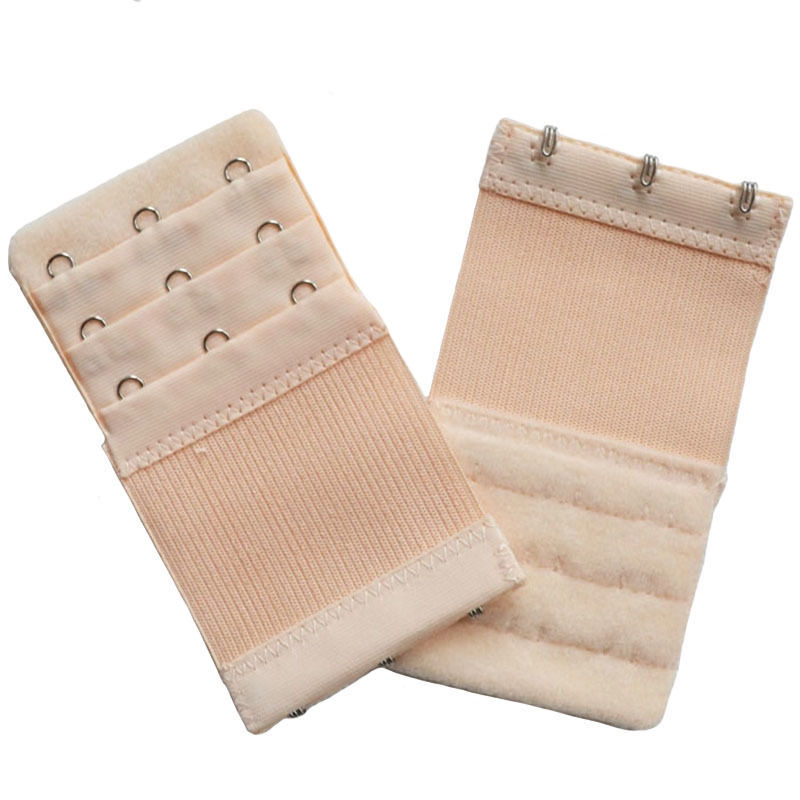 Set Of 4 Bra Extender 3 Hooks with Elastic 3 Rows