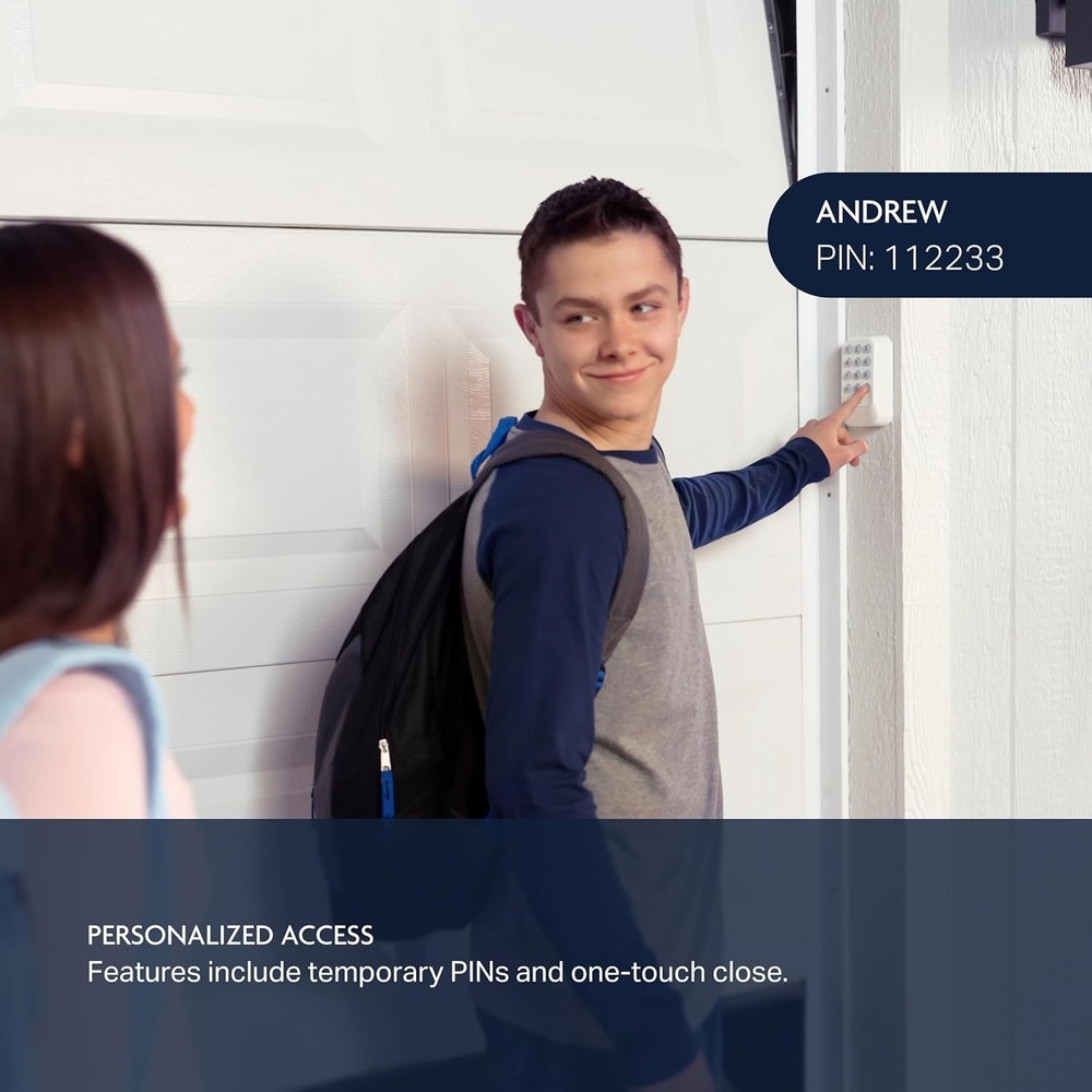 myQ Wireless Garage Door Keypad - White