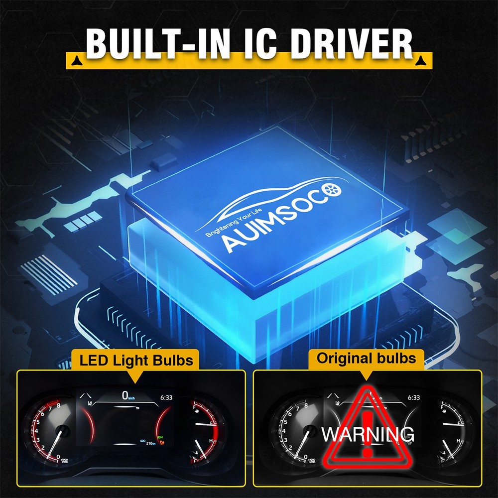 2x H7 LED Headlight Bulb Kit High Low Beam 80000LM Super Bright 6500K White E4EA