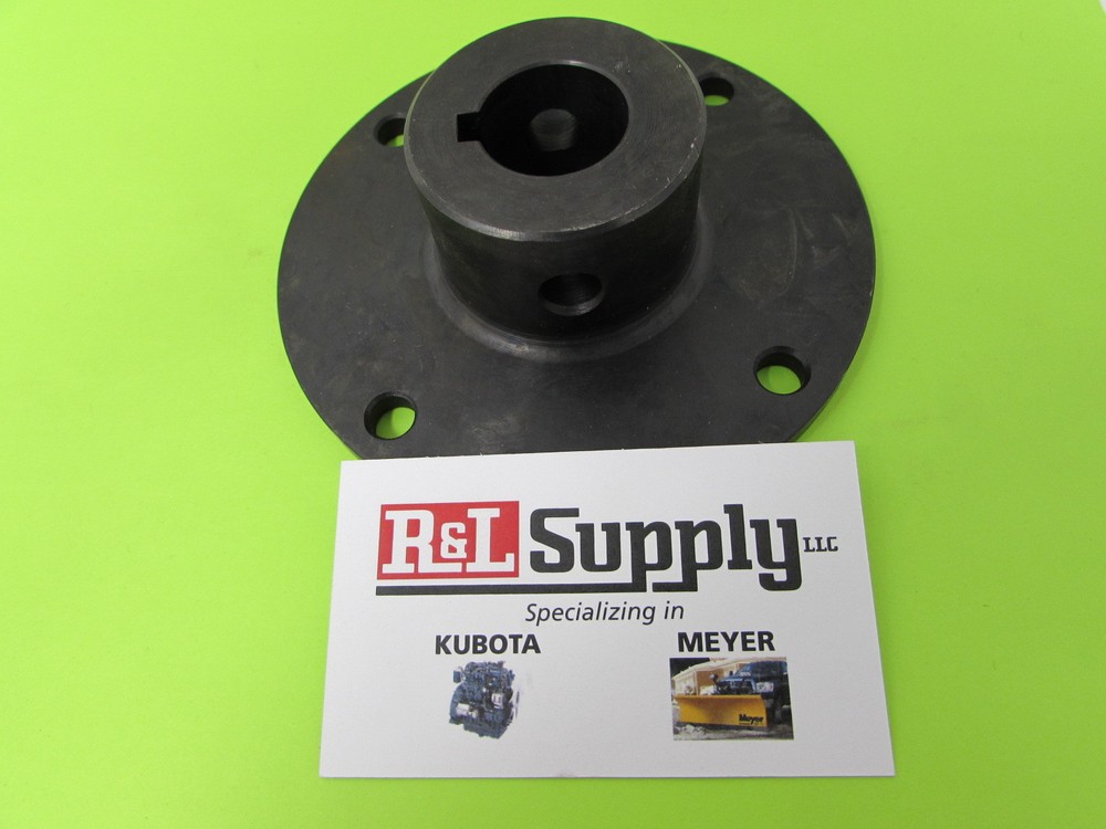 UNIVERSAL 4 BOLT SALT SPREADER SPINNER DISK HUB - 1" BORE