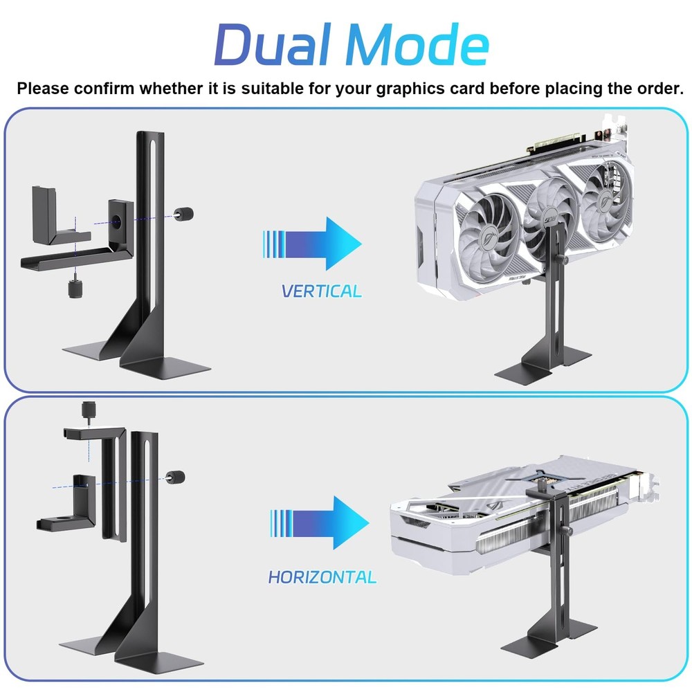 GPU Bracket, Graphics Card , GPU Brace, Video Bracket with Bottom Adhesive, G...