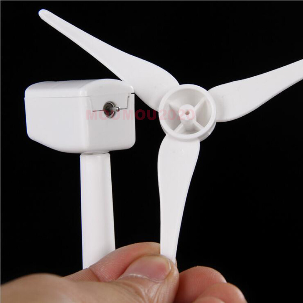 Mini Wind Turbine Generator Model Solar Wind Power Windmill Educational DIY Mode