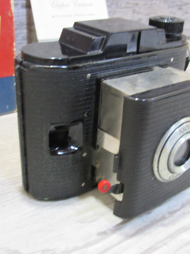 VINTAGE ANSCO Clipper CAMERA clean Good Shape With Box #xw