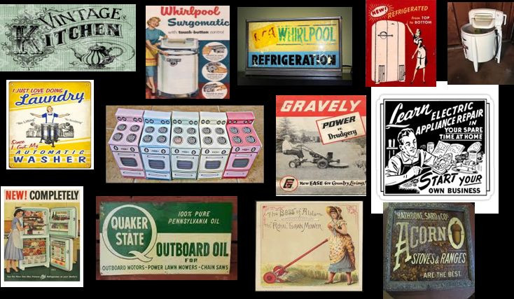 ho scale appliance store building decals