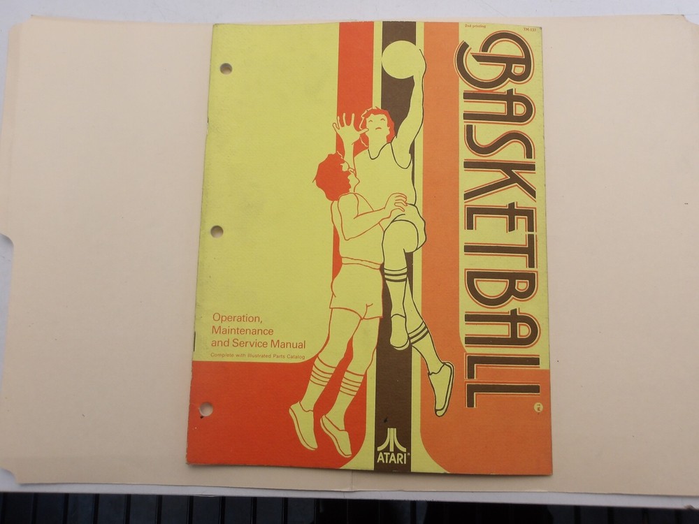 Atari: Basketball - Operation, Maintenance & Service Manual- NOS
