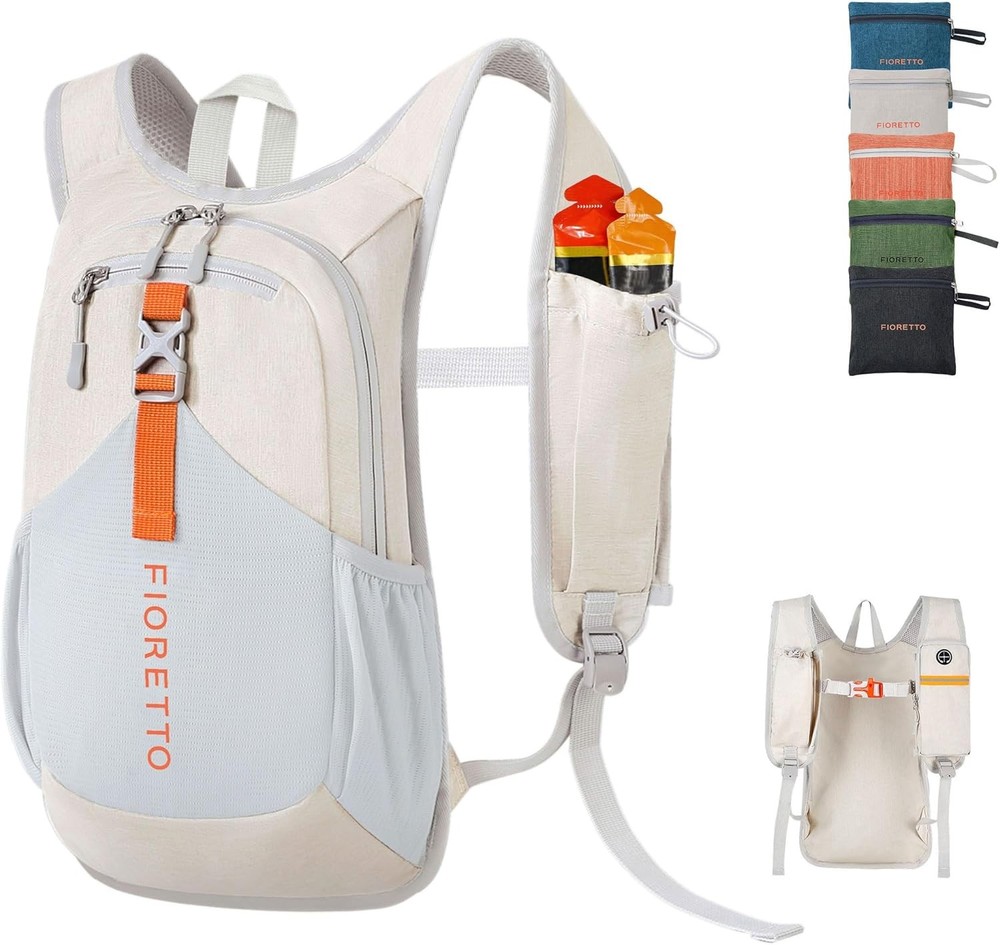 FIORETTO 10L Hiking Backpack Lightweight Packable Daypack Beige