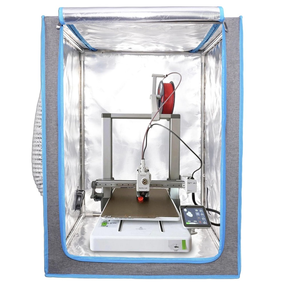 Resin 3D Printer Enclosure with Ventilation Kit Speed Control Vent Dustproof ...