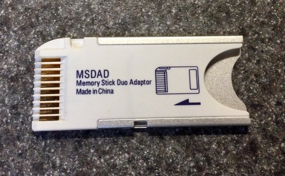 Genuine Lexar Memory Stick Duo Adapter MSDAD w/Case