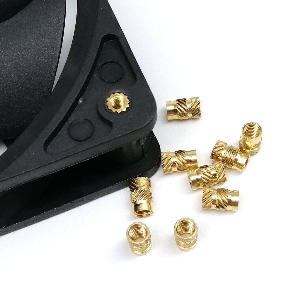 M1.2-M6 Heat Melt Injection 3D Print Brass Embed Insert Nut Set Knurled Thread