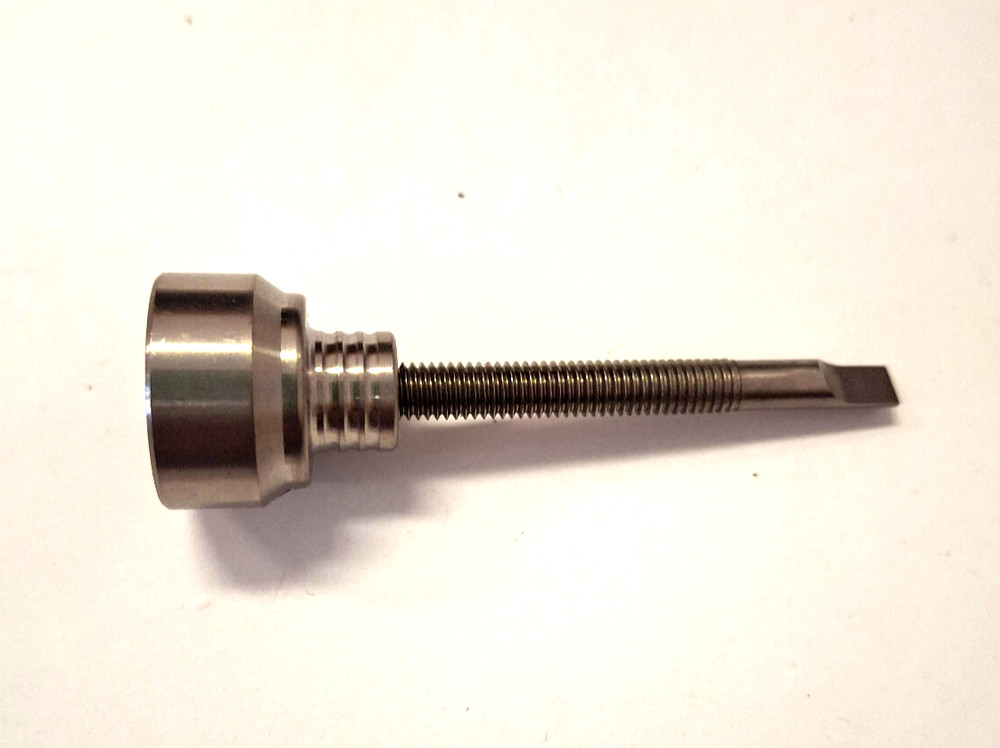 Wax Carving Tool w/14mm Cap & Pick End Titanium 2.5"