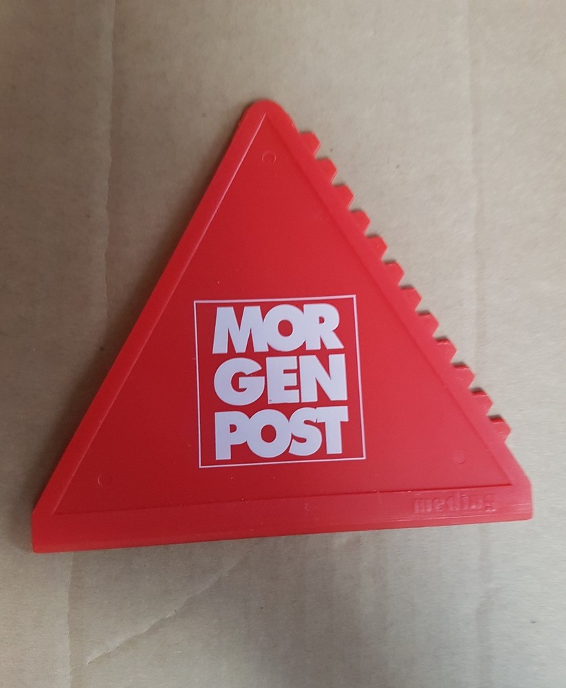 Ice Scraper with Advertising Morning Post