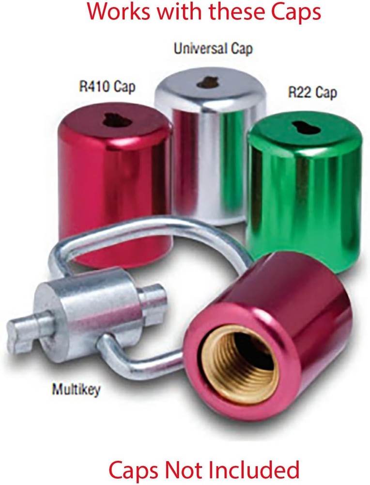 🛠️ Universal HVAC Dual Key for Refrigerant Safety Cap Tool & Valve 🗝️