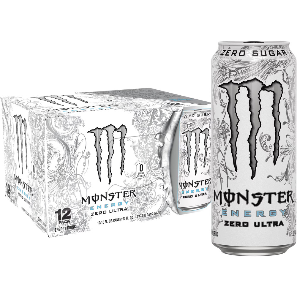 , Zero Ultra, Sugar Free Energy Drink, 12 Pack - 16 Fl Oz