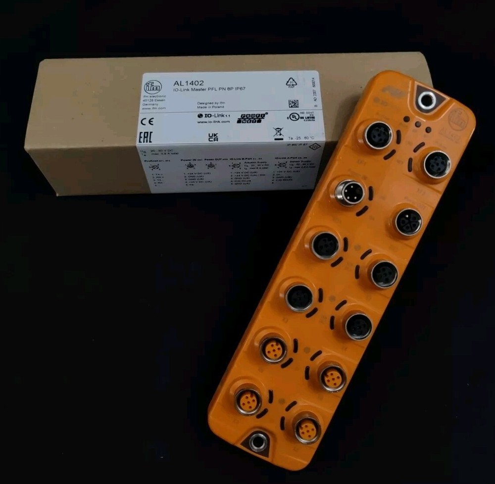 New ifm AL 1402 IO-Link Master PFL PN 8P IP67  with Profinet interface