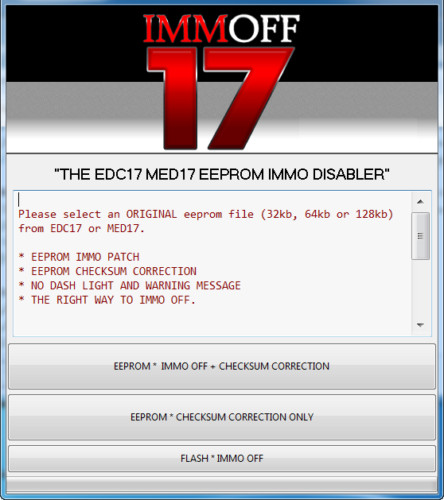 EDC17 cheksum & Immo Off MED17.5 EDC17C46 EDC17C46 EDC17C