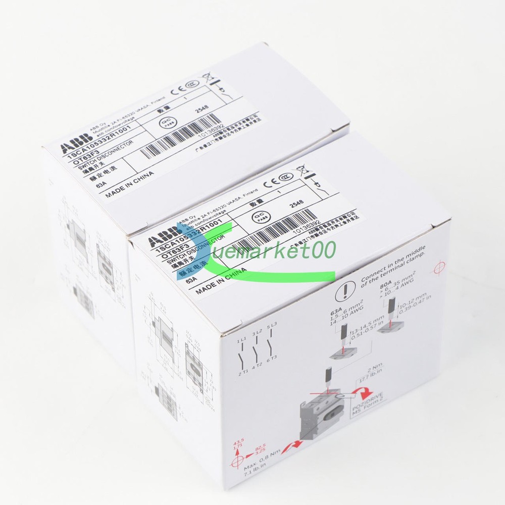 1PCS New ABB OT63F3C Disconnect Switch 63A 3P