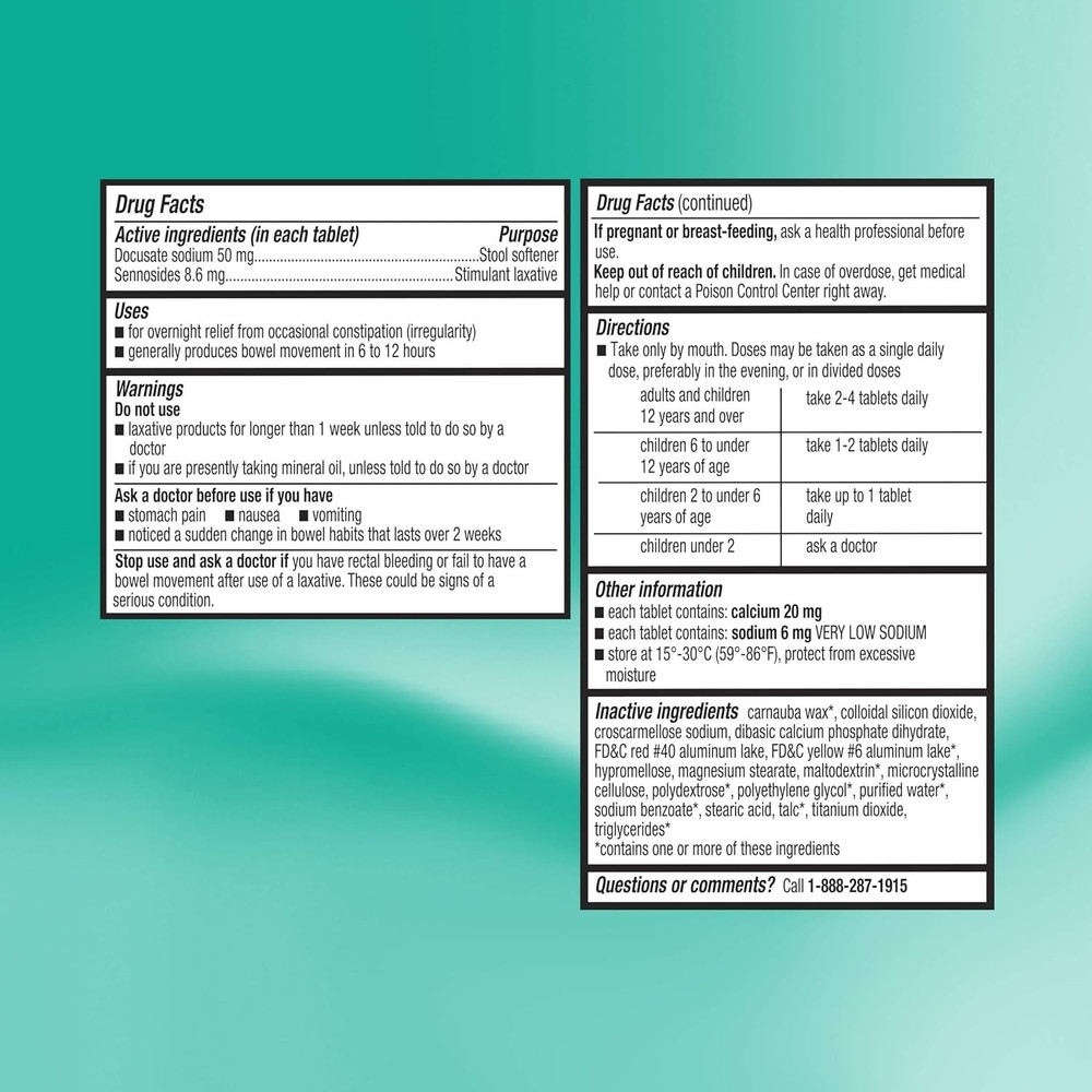 Equate - Stool Softener with Stimulant Laxative, 240 Tablets