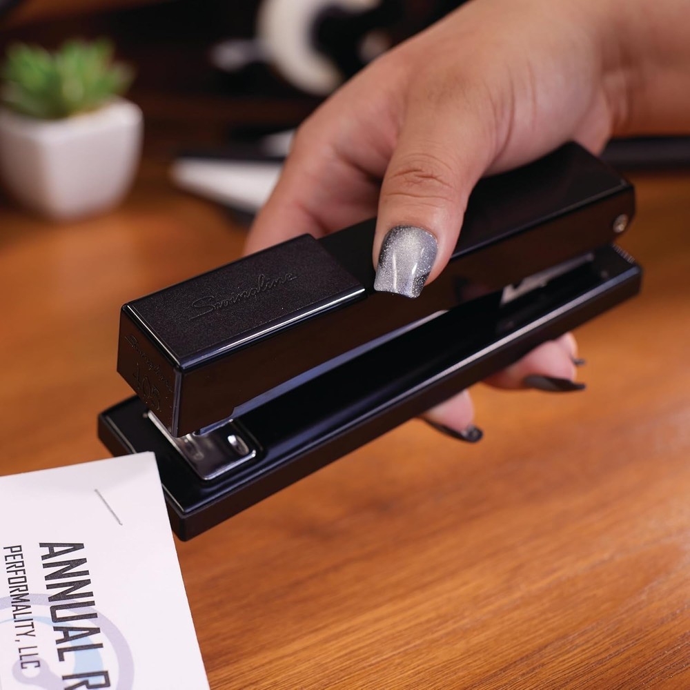 Light Duty 405 Metal Stapler - Securely Staple 20 Sheets, Tacking Capability