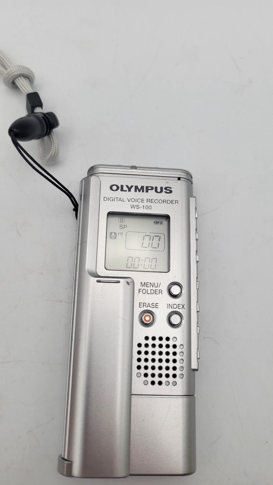 Olympus WS-100 Handheld Digital Voice Recorder 64MB w/ USB Interface - Working