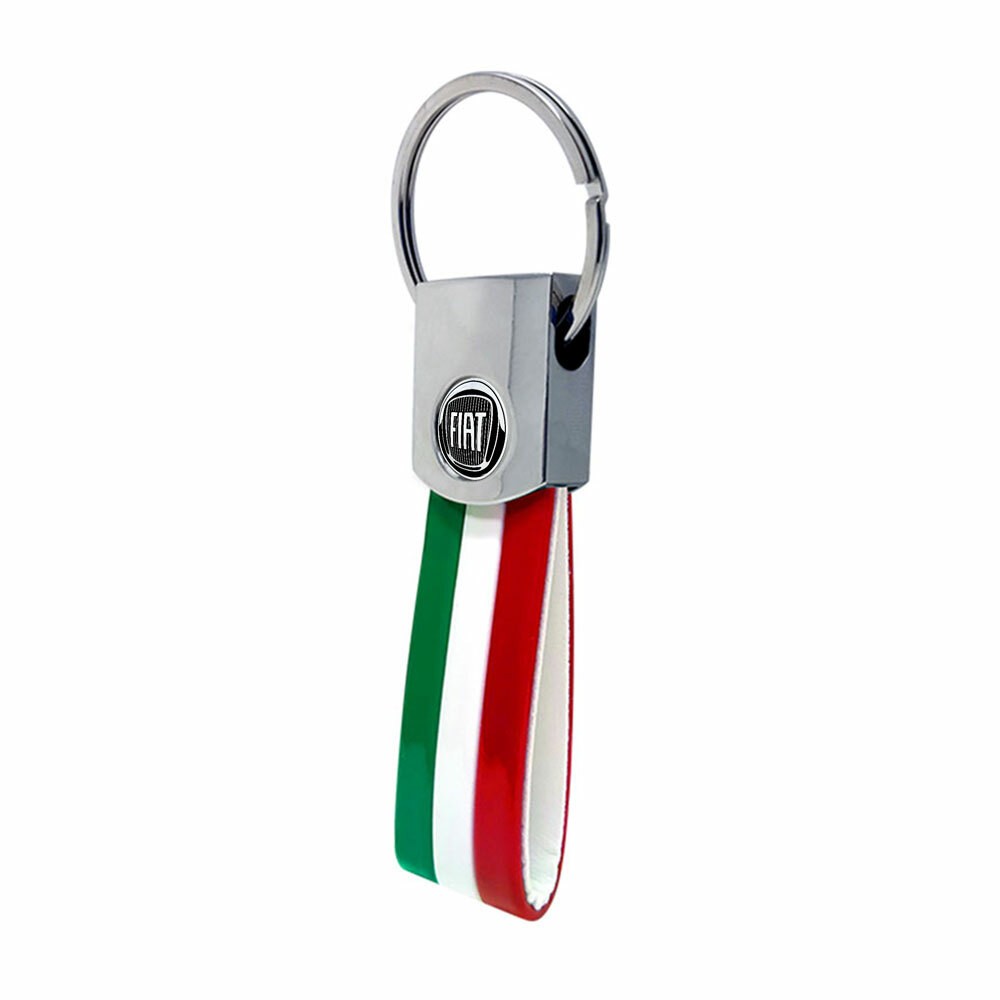 Fiat Italy keychain, official black logo