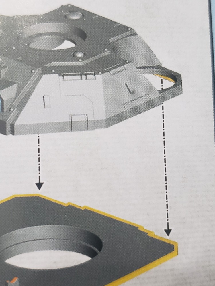 Warhammer 40k Space Marine Bits Repulsor Executioner Hull Mount & Turret Frame
