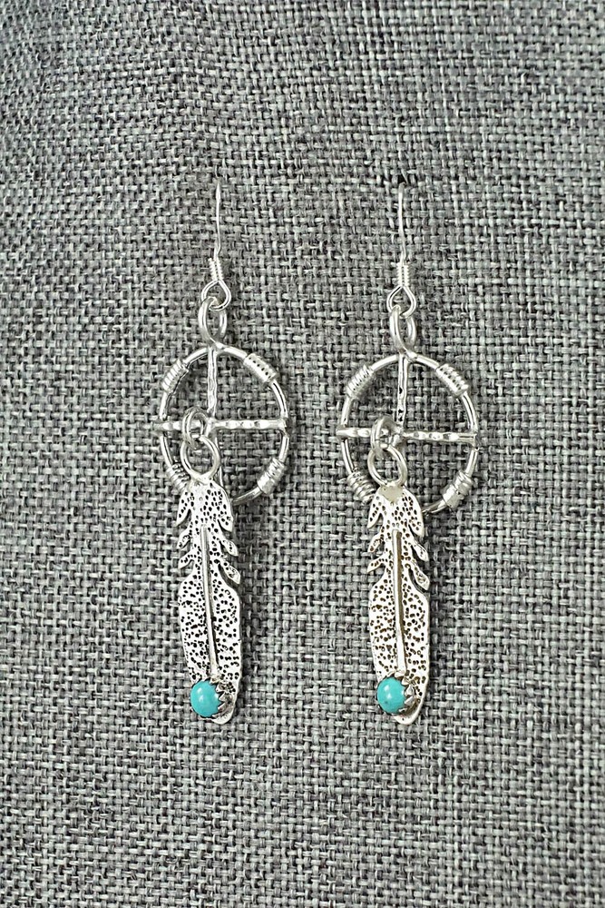 Turquoise & Sterling Silver Earrings - Sharon McCarthy